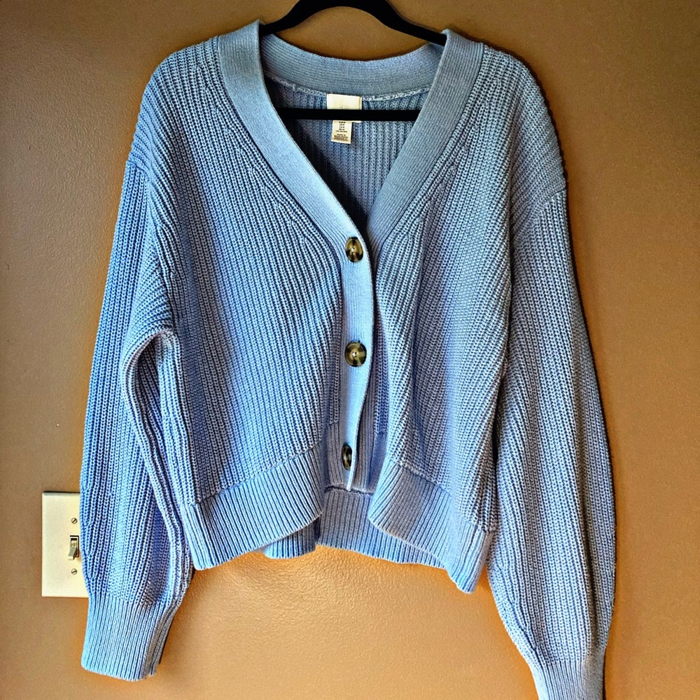 Baby blue H&M sweater.